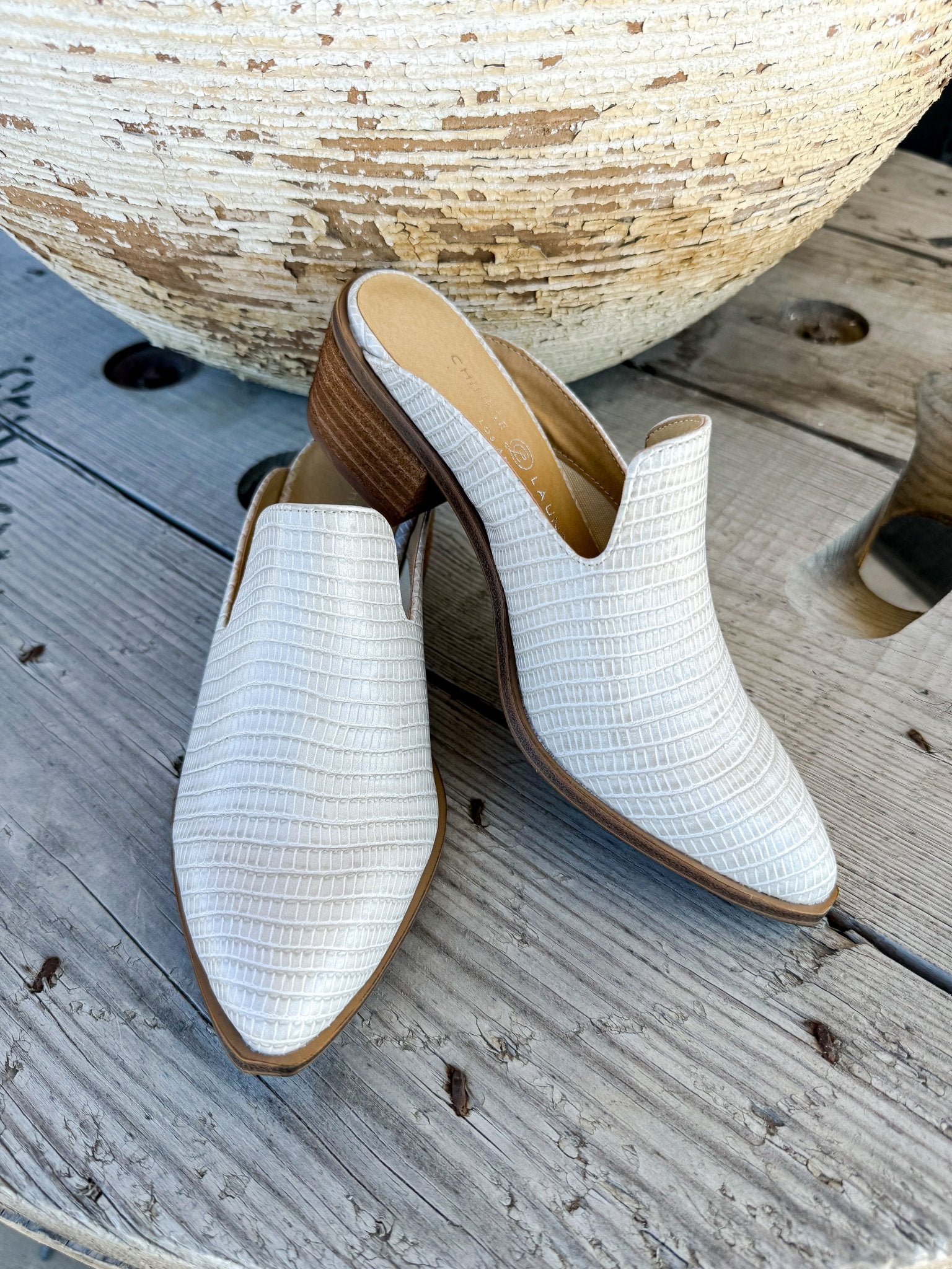 Marnie Mule Cream - Southern Soule Designs