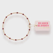 Maroon Dainty Poppi Bracelet - Southern Soule Designs