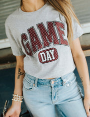 Maroon Game Day Polka Dots Tee - Southern Soule Designs