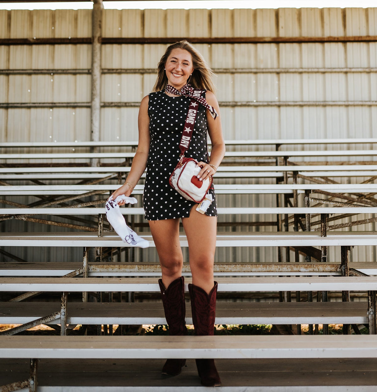Maroon Game Day Strap - Southern Soule Designs
