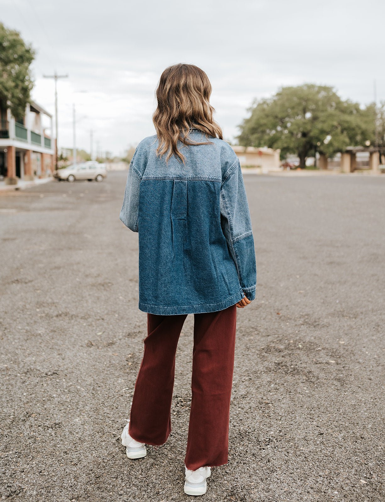 Maroon Straight Wide Leg Pants MMP623 - Southern Soule Designs