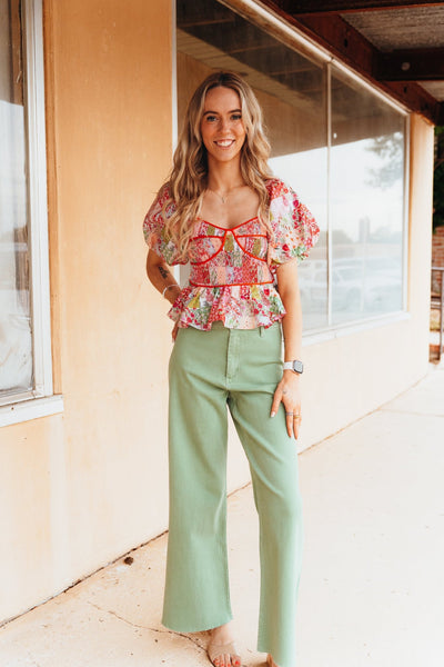 Matcha Straight Wide Leg Pants MMP623 - Southern Soule Designs