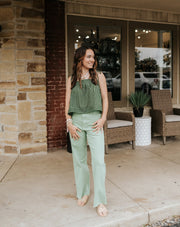 Matcha Straight Wide Leg Pants MMP623 - Southern Soule Designs