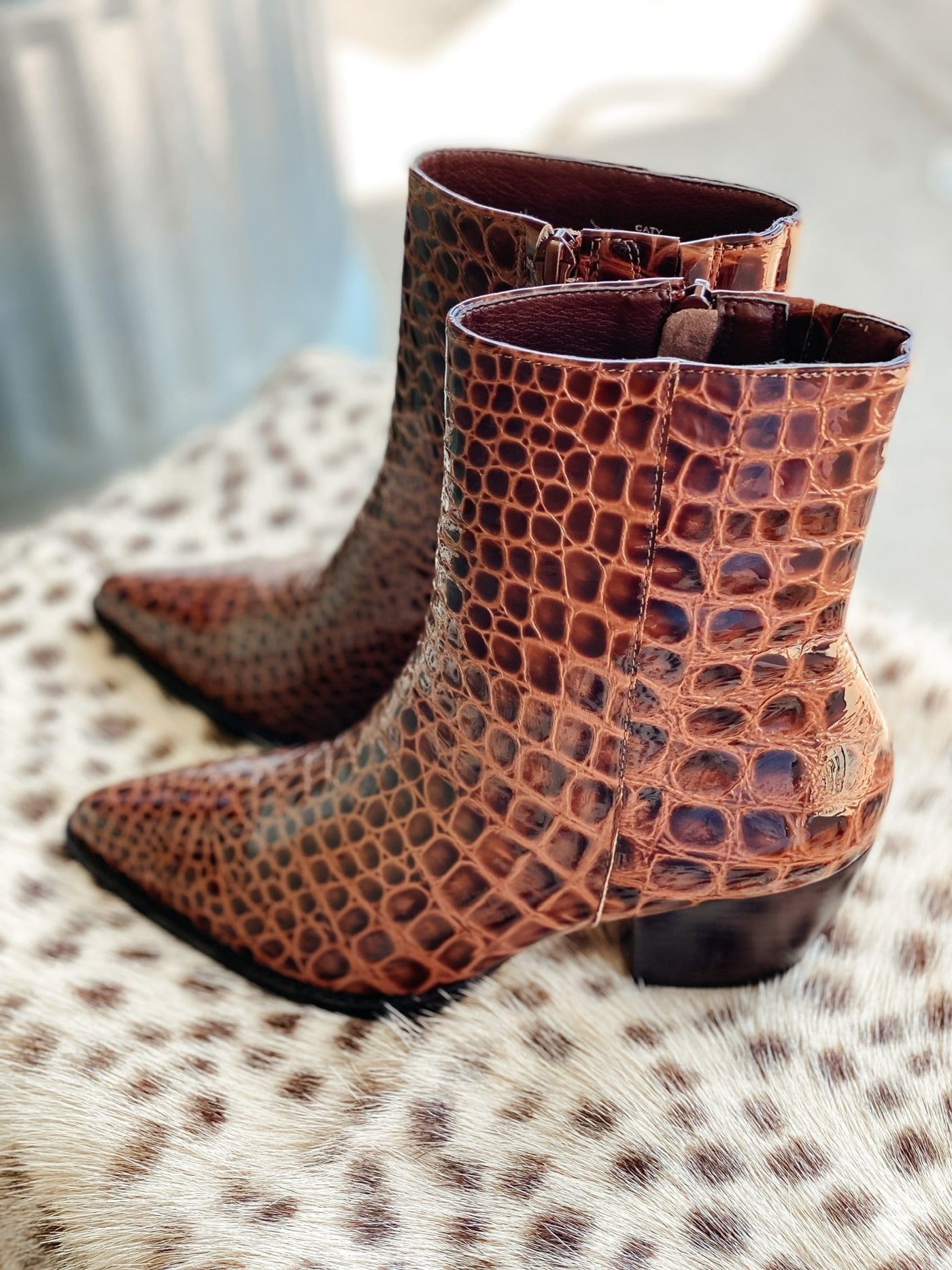 Matisse Caty Chocolate Croc Bootie - Southern Soule Designs
