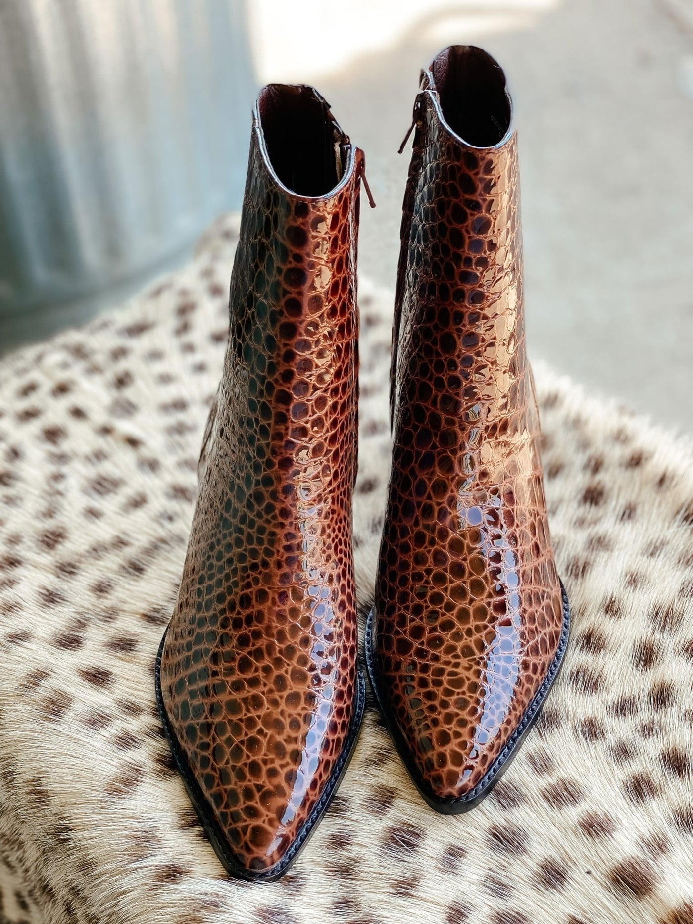 Matisse Caty Chocolate Croc Bootie - Southern Soule Designs