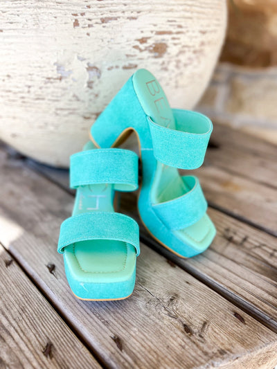 Matisse Gem Turquoise Platform Heel - Southern Soule Designs