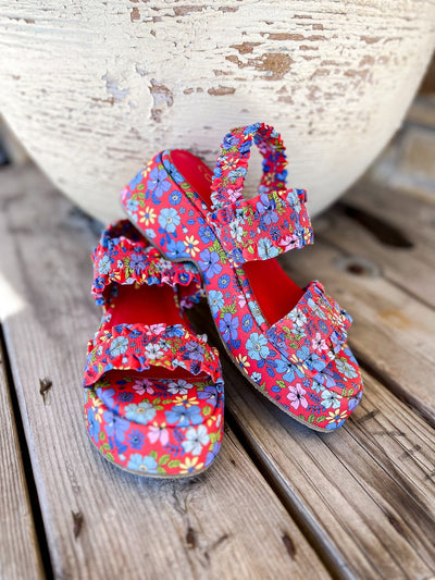 Matisse Jean Red Floral - Southern Soule Designs