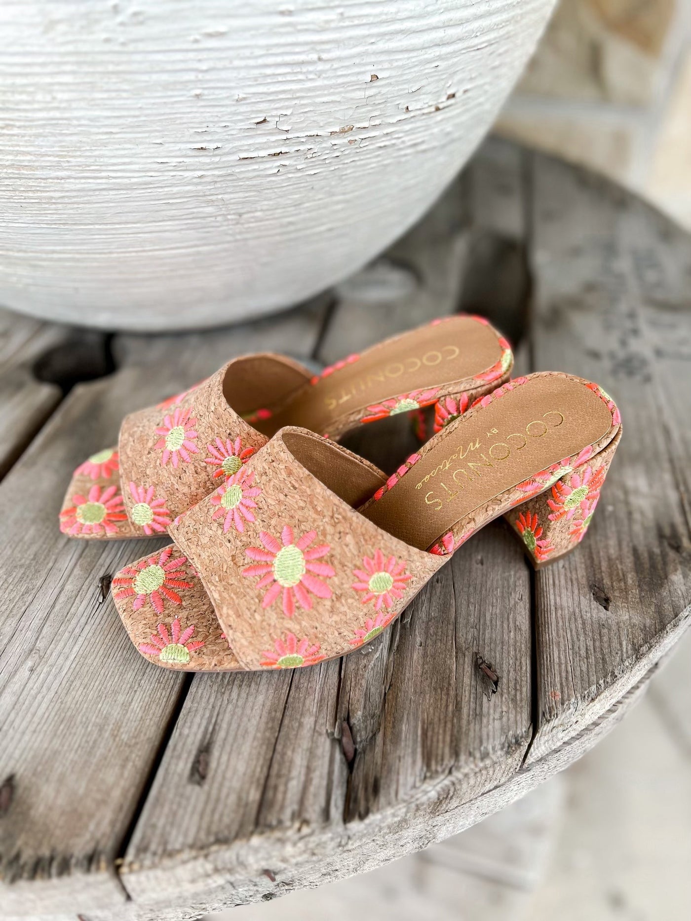 Matisse Kristin Pink Daisy Heel - Southern Soule Designs