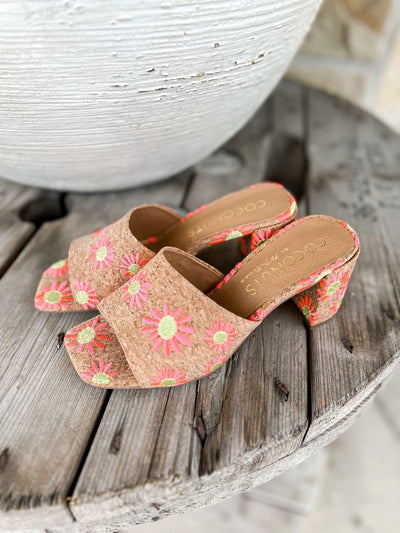 Matisse Kristin Pink Daisy Heel - Southern Soule Designs