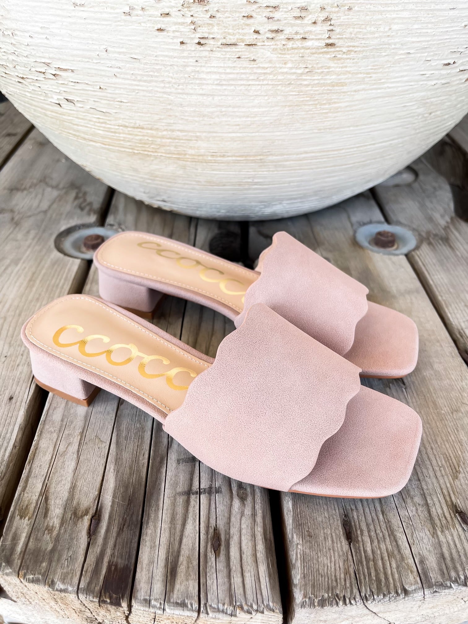 Mauve Sasha Kitten Sandal - Southern Soule Designs