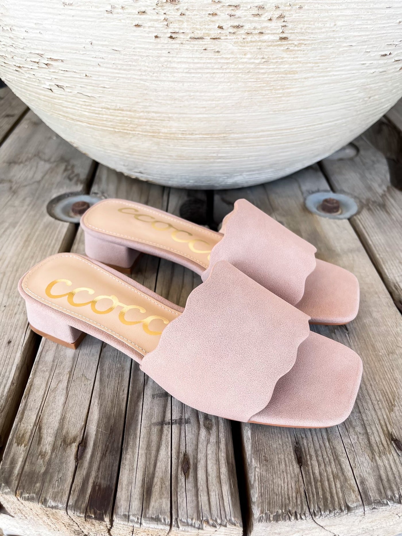 Mauve Sasha Kitten Sandal - Southern Soule Designs