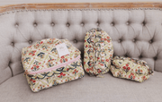 Meadow Luxe Quilted Cosmetic Bag (Set of 3) - Southern Soule Designs