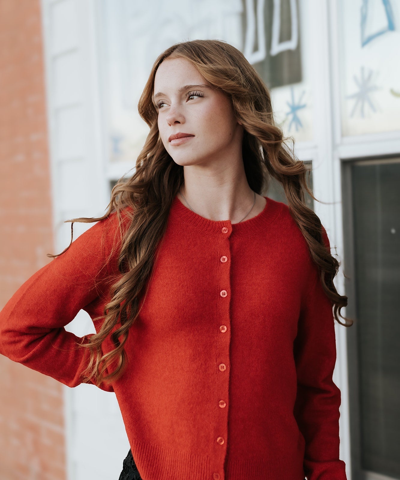 Medina Cardigan Festive Red ZW251267 - Southern Soule Designs