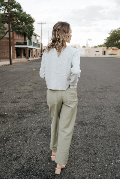 Medina Cardigan Light Heather Grey ZW251267 - Southern Soule Designs