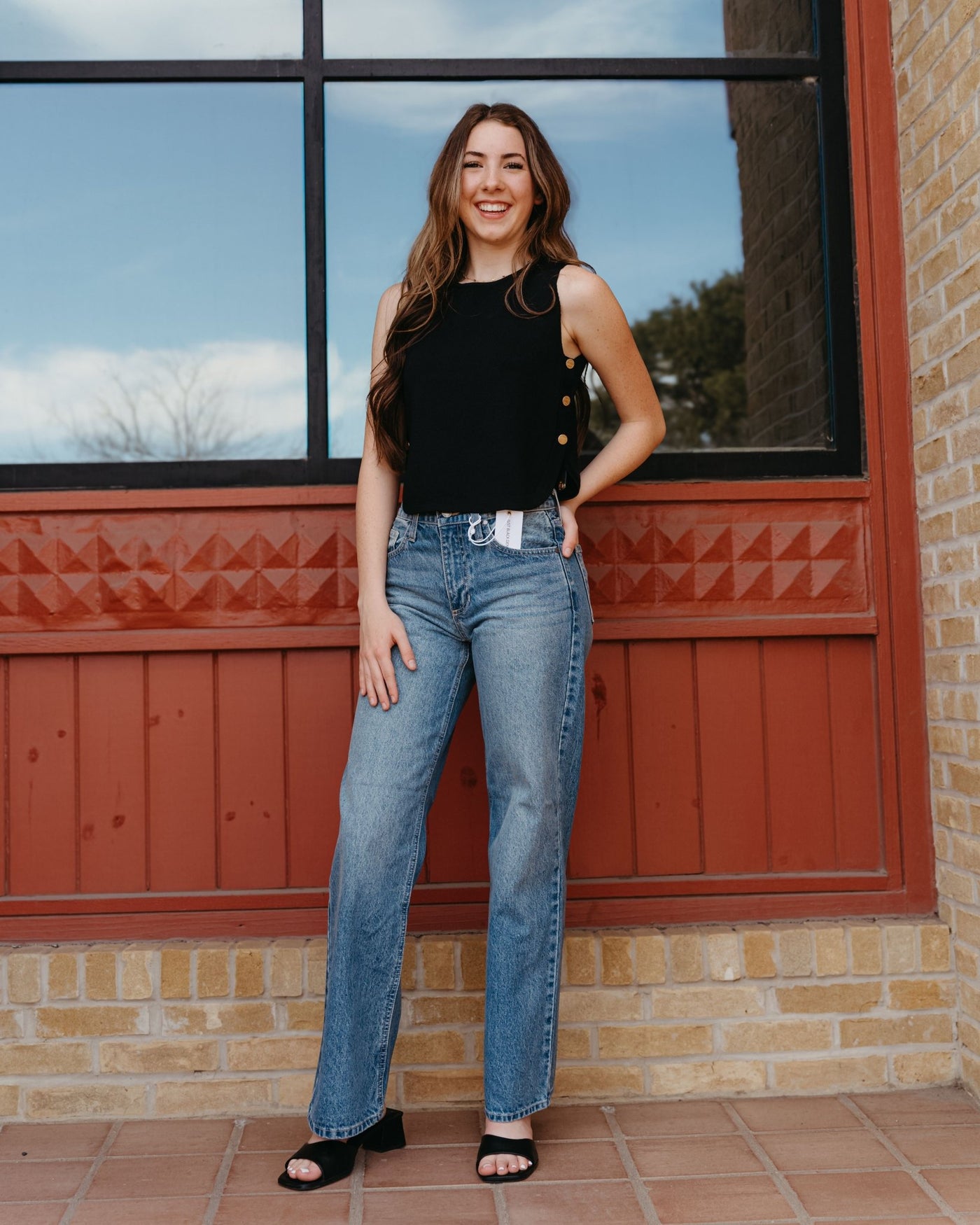 Medium Wash Relaxed Straight Jean BP470N - Southern Soule Designs