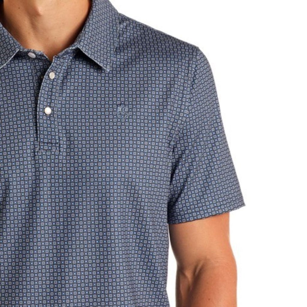 Men's Navy Short Sleeve Polo Snap TM51T05712 - Southern Soule Designs