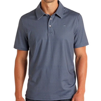 Men's Navy Short Sleeve Polo Snap TM51T05712 - Southern Soule Designs