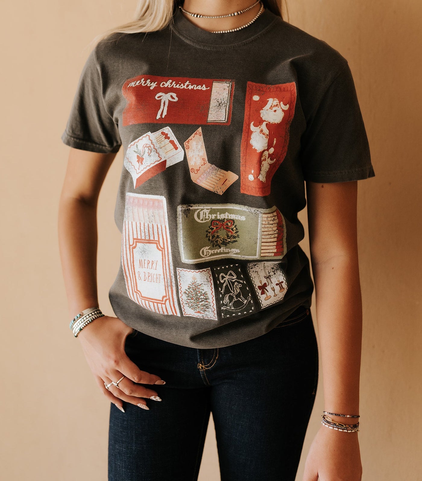 Merry And Bright Match Box Graphic Tee - Southern Soule Designs