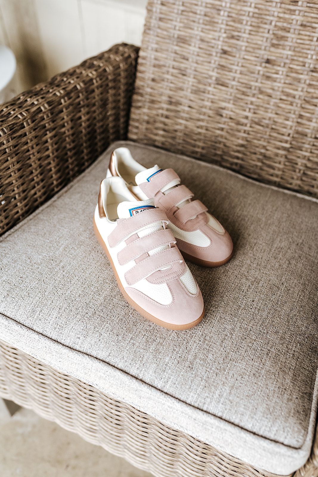 Mias in White Pink Sneaker - Southern Soule Designs