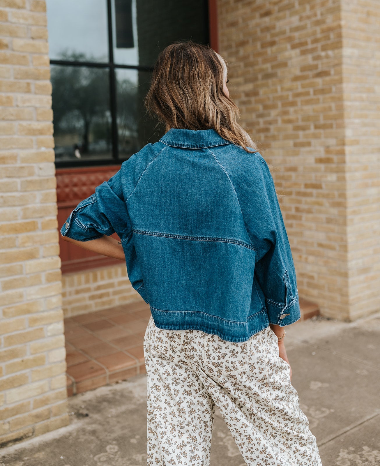 Mid Blue Cristo Jacket - Southern Soule Designs