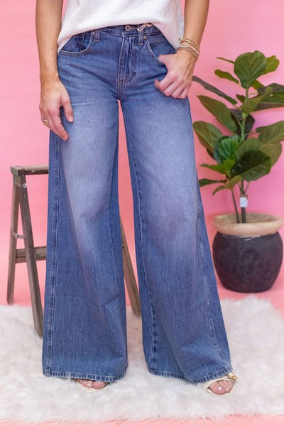 Mid Rise Super Wide Jean KC8731M - Southern Soule Designs