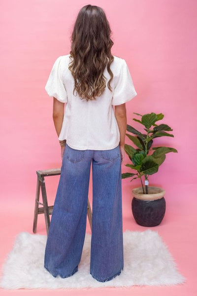 Mid Rise Super Wide Jean KC8731M - Southern Soule Designs