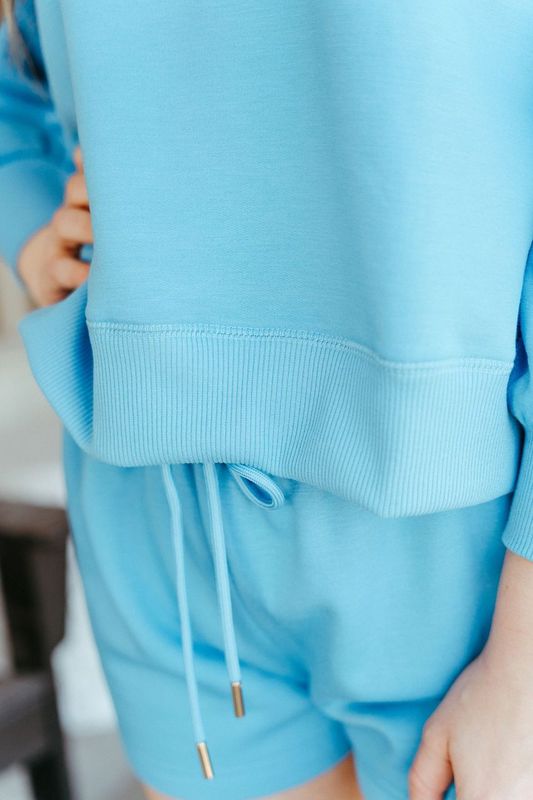 Millie Blue Top and Shorts Set - Southern Soule Designs