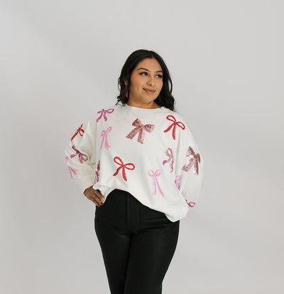Millie Bows Sweatshirt - Southern Soule Designs