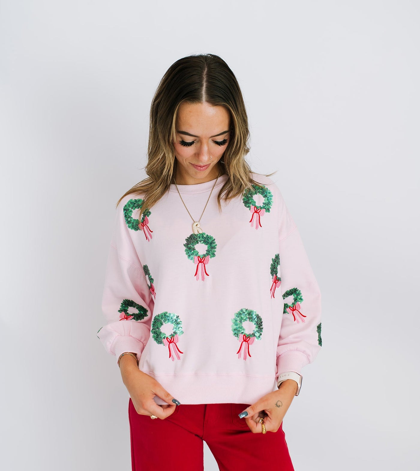 Millie Wreaths Sweatshirt - Southern Soule Designs