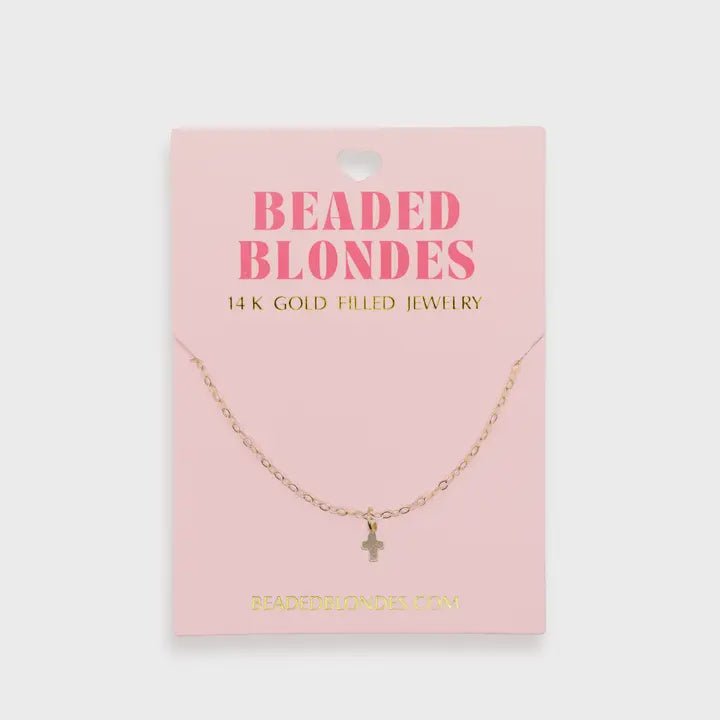 Mini Cross Charm Necklace - Southern Soule Designs