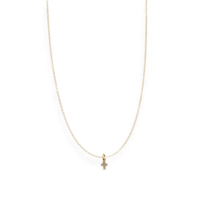 Mini Cross Charm Necklace - Southern Soule Designs