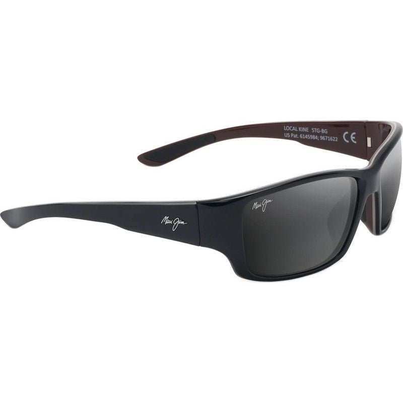 MJ Grey Local Kine Shiny Black/Grey/Maroon - Southern Soule Designs