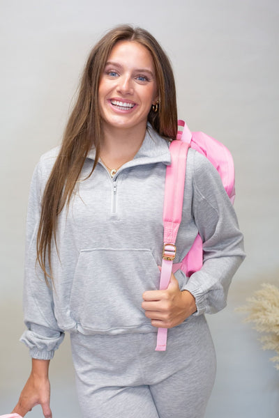 Mock Neck Quarter Zip Sweatshirt CT8909 - Southern Soule Designs