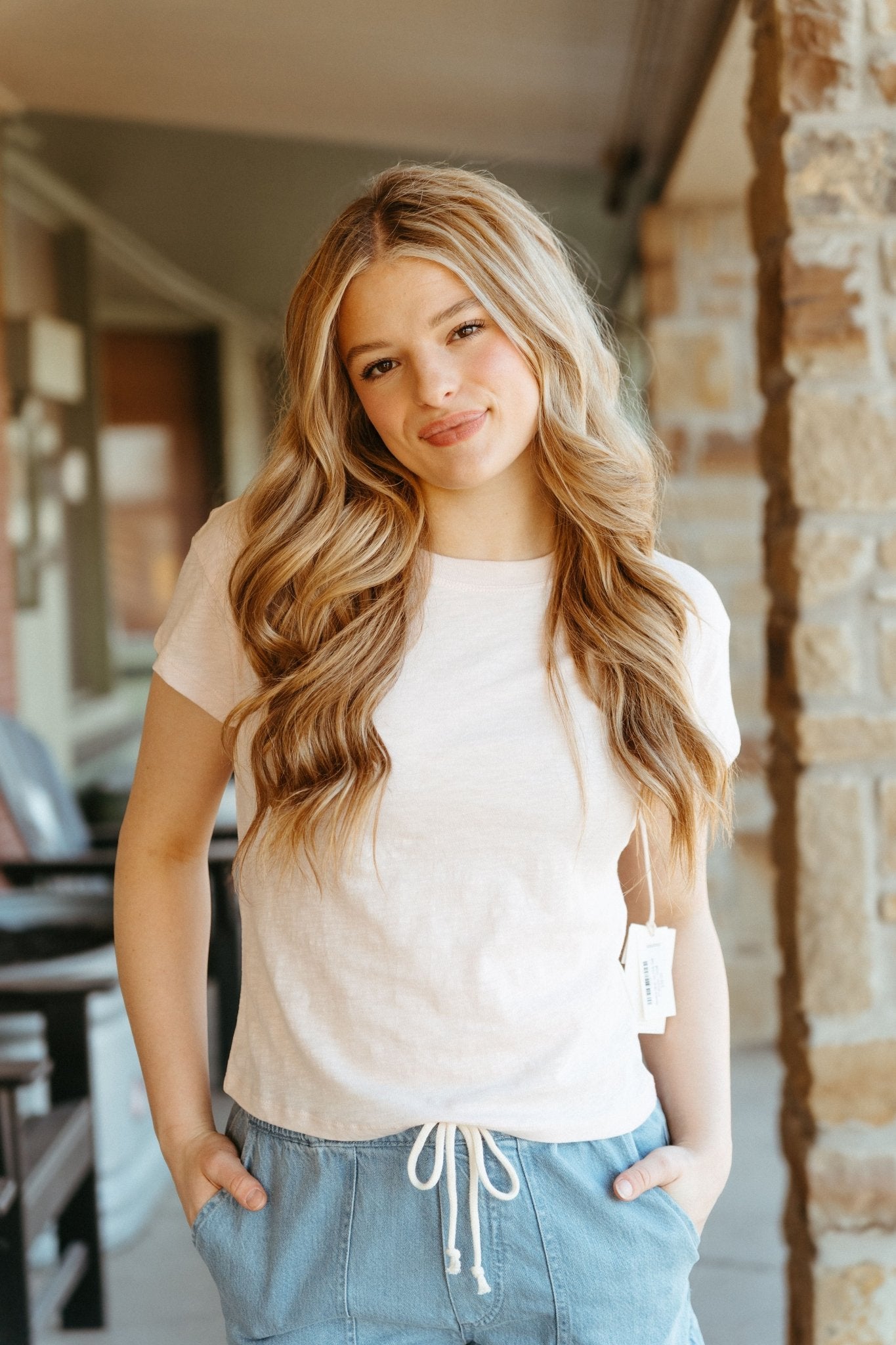 Modern Slub Tee Pink Salt ZT202293 - Southern Soule Designs