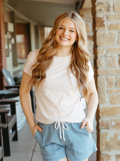 Modern Slub Tee Pink Salt ZT202293 - Southern Soule Designs