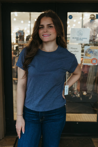 Modern Slub Tee Worn Blue ZT202293 - Southern Soule Designs