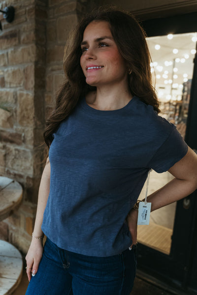 Modern Slub Tee Worn Blue ZT202293 - Southern Soule Designs