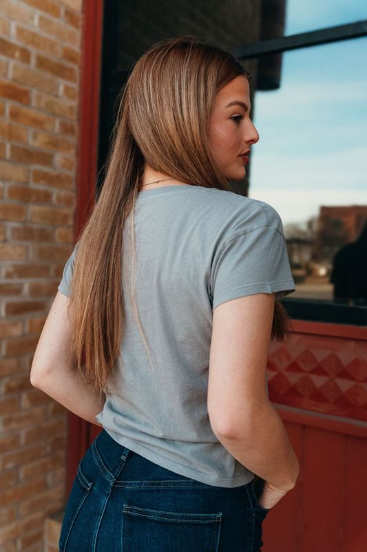 Modern V - Neck Tee Graphite Grey ZT251491 - Southern Soule Designs