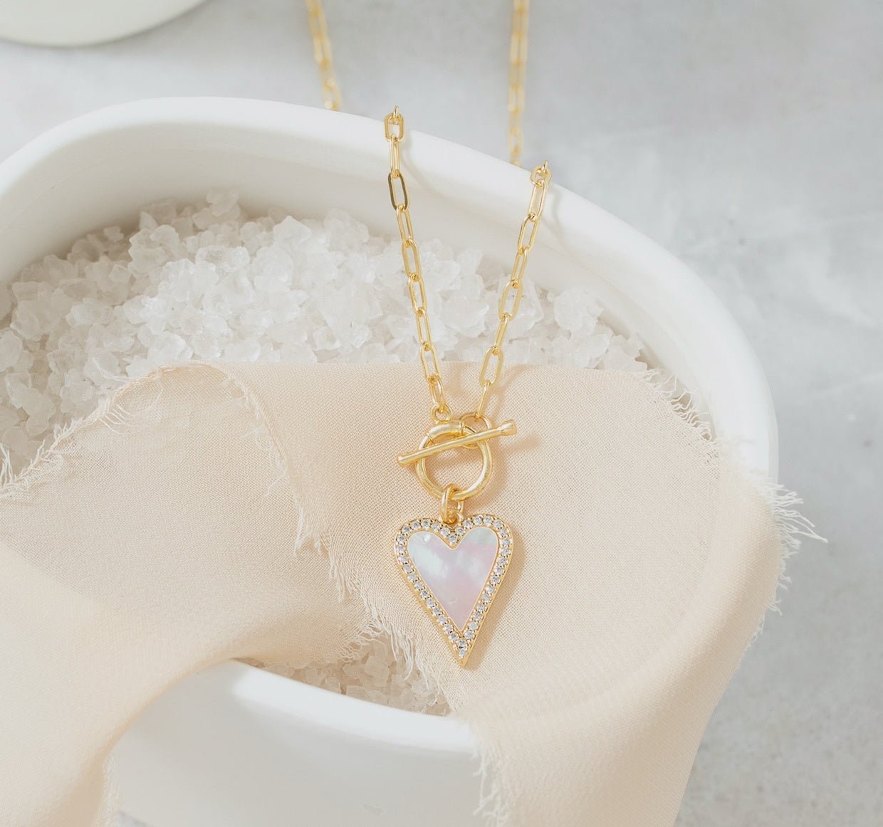 Mother of Pearl Toggle Necklace - Southern Soule Designs