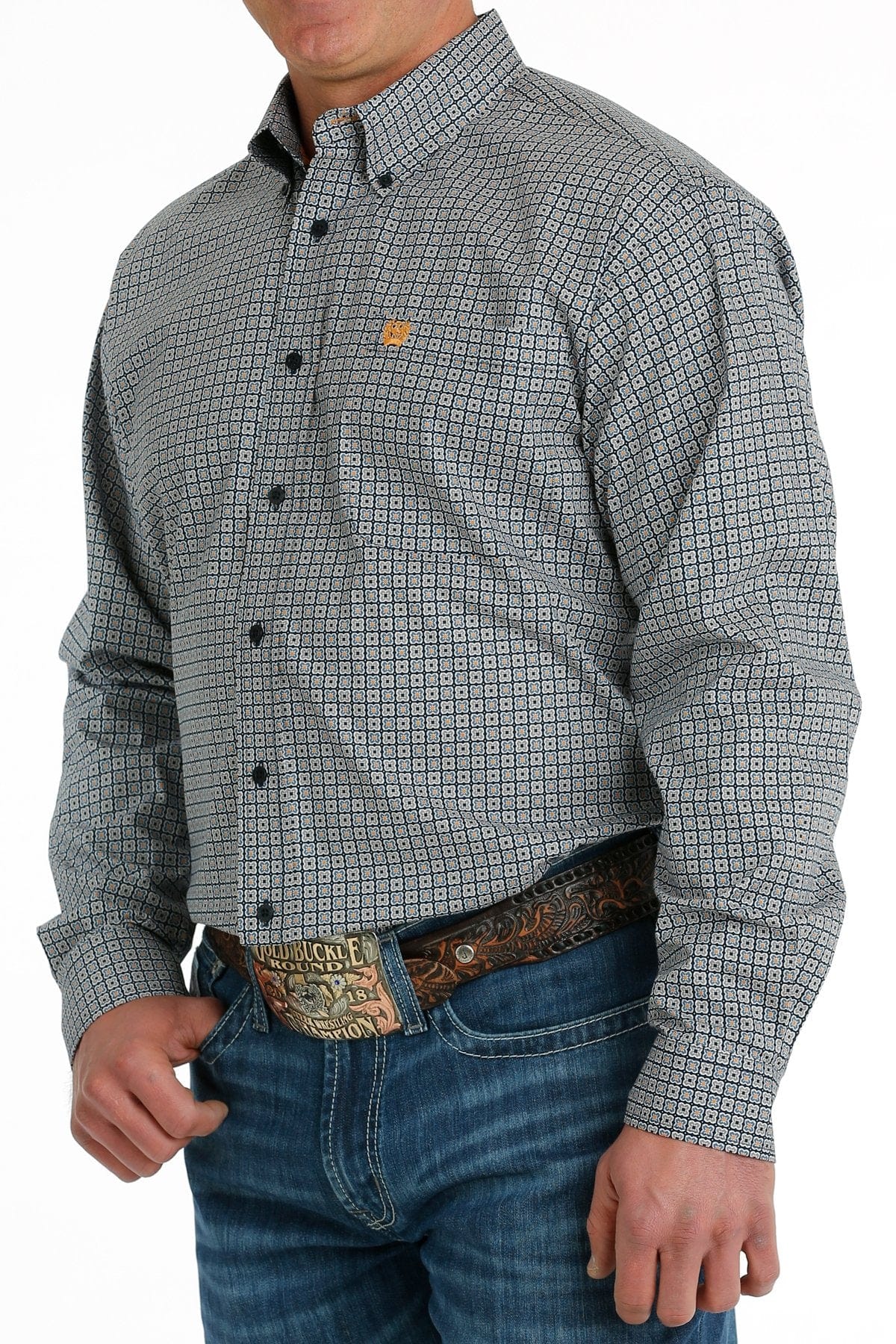 MTW1105699 MNS Navy LS Print - Southern Soule Designs