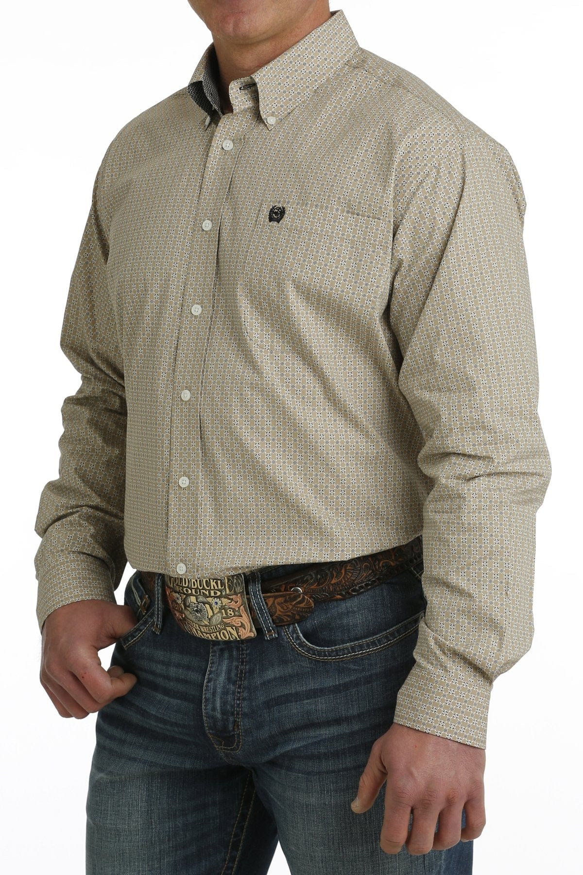 MTW1105719 MNS LS Khaki Print - Southern Soule Designs