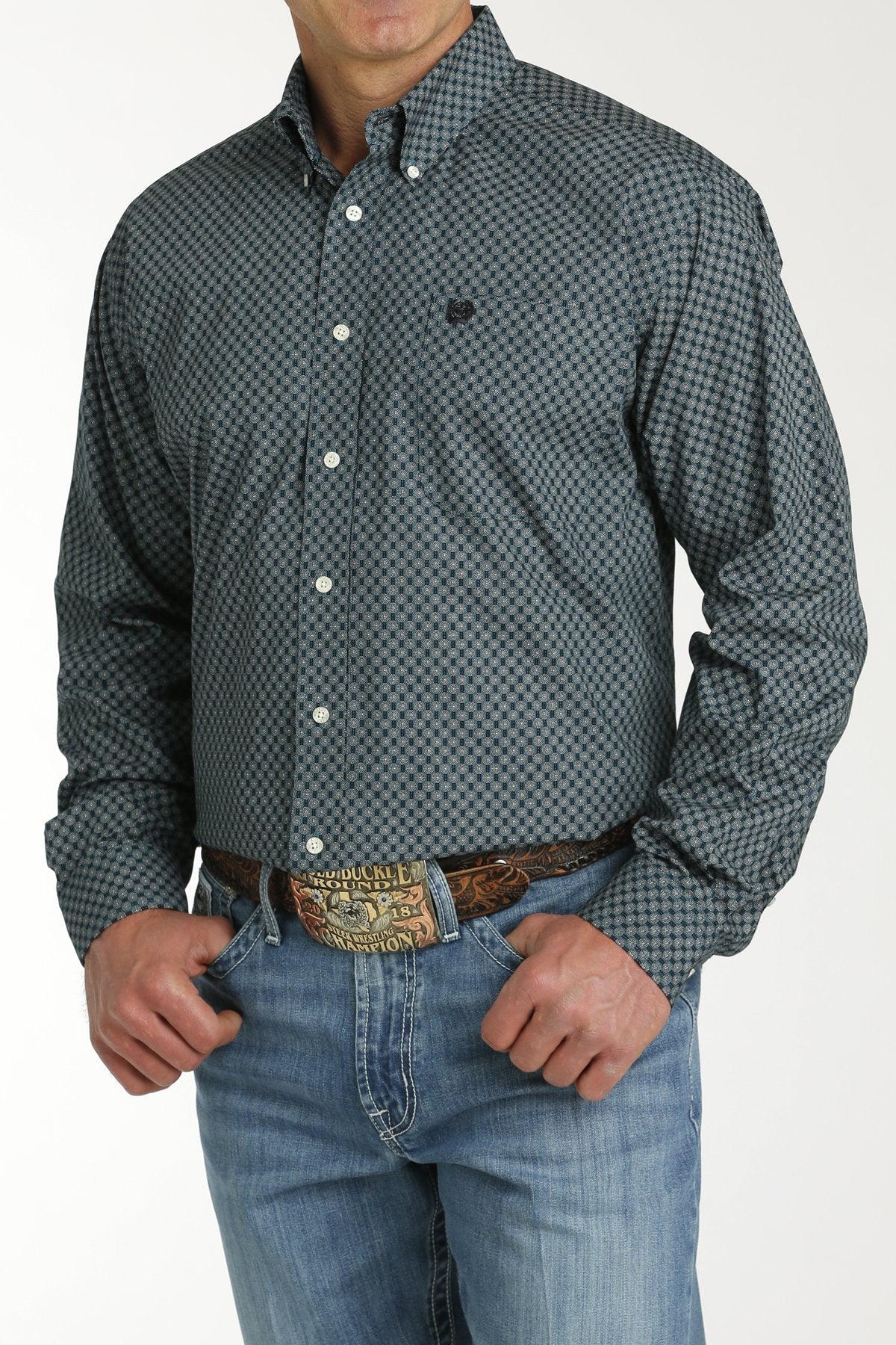 MTW1105776 Teal LS Print - Southern Soule Designs