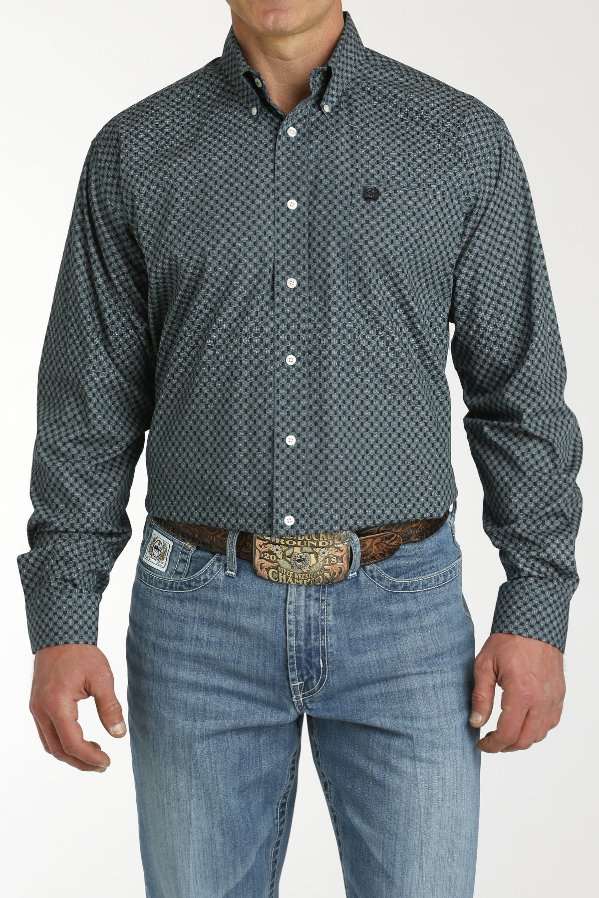 MTW1105776 Teal LS Print - Southern Soule Designs
