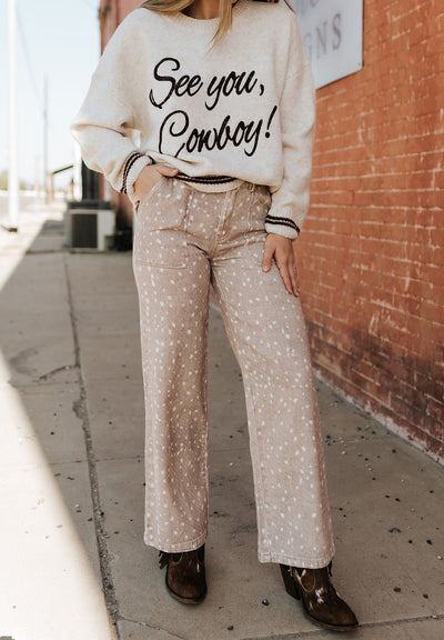 Multi - Color Fawn Twill Pants PSP1599 - 1 - Southern Soule Designs