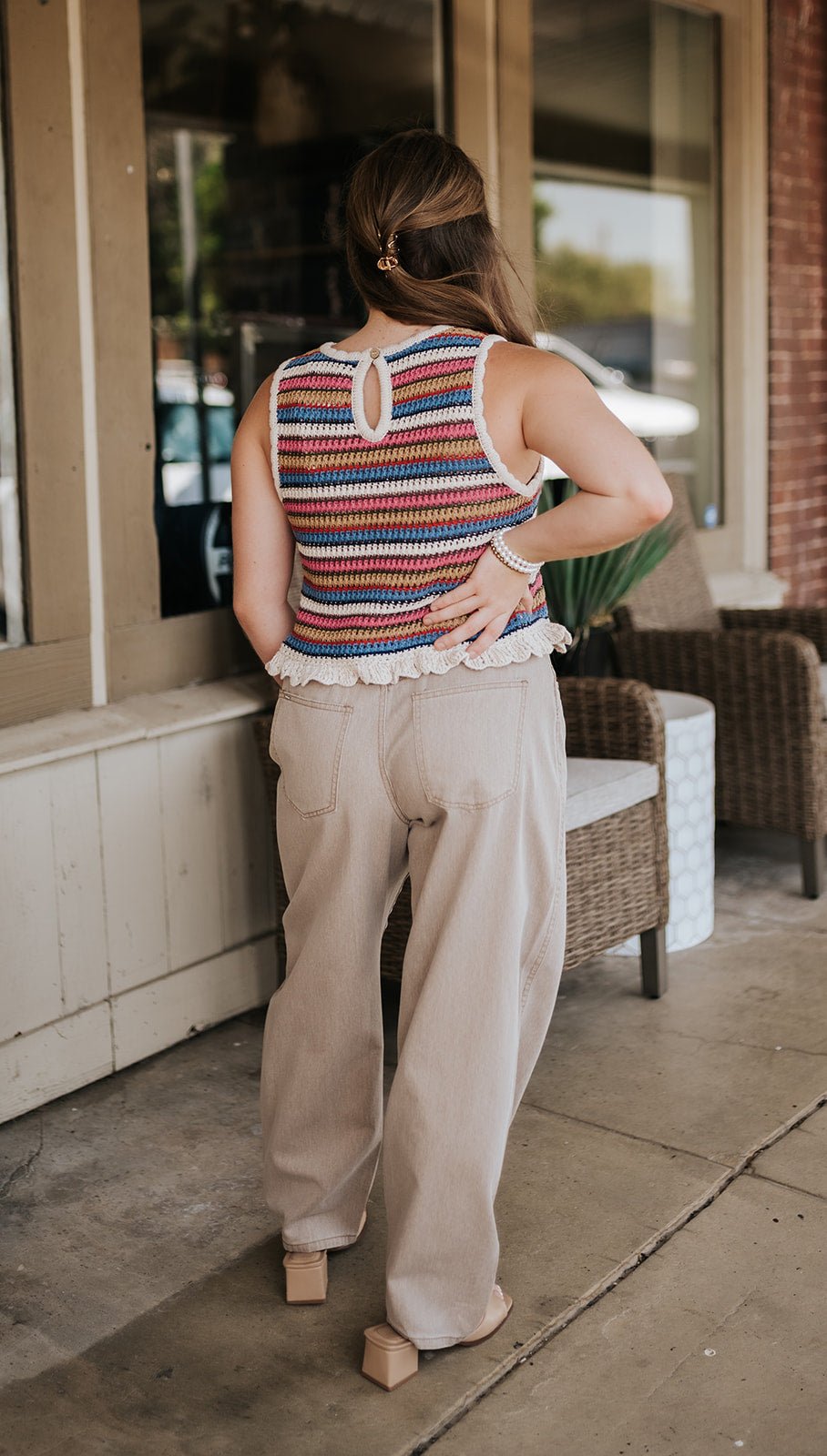 Multi Color Sleeveless Top T6794 - Southern Soule Designs