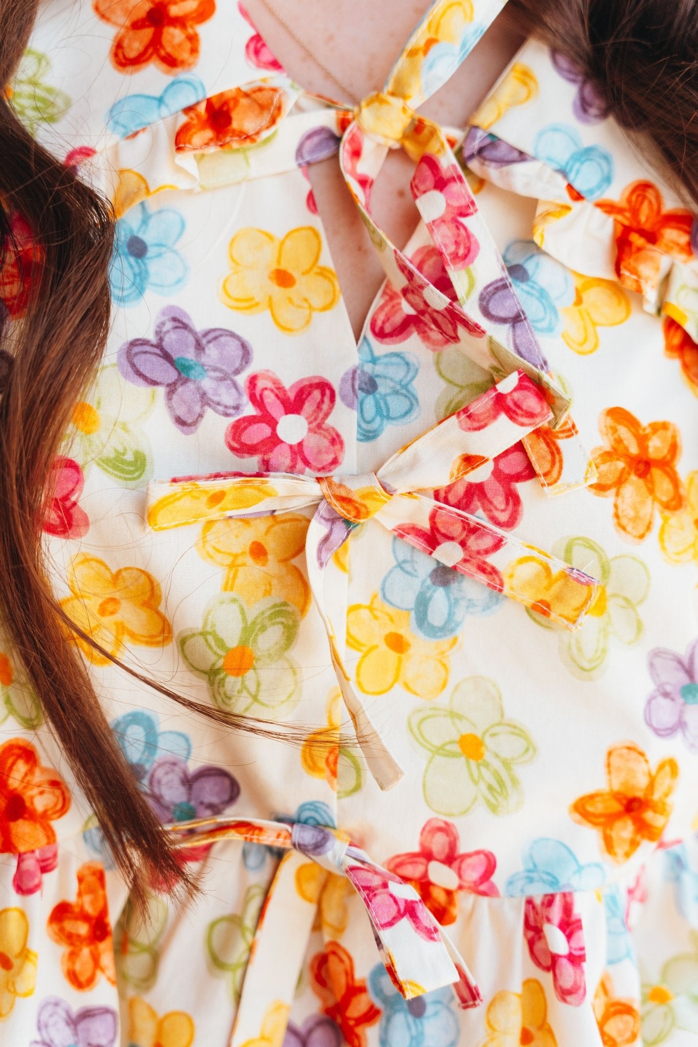 Multi Floral Short Bubble Sleeve Top T25777 - Southern Soule Designs