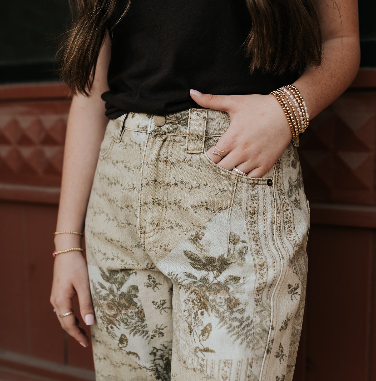 Multi Print Barrel Pants P5052 - Southern Soule Designs