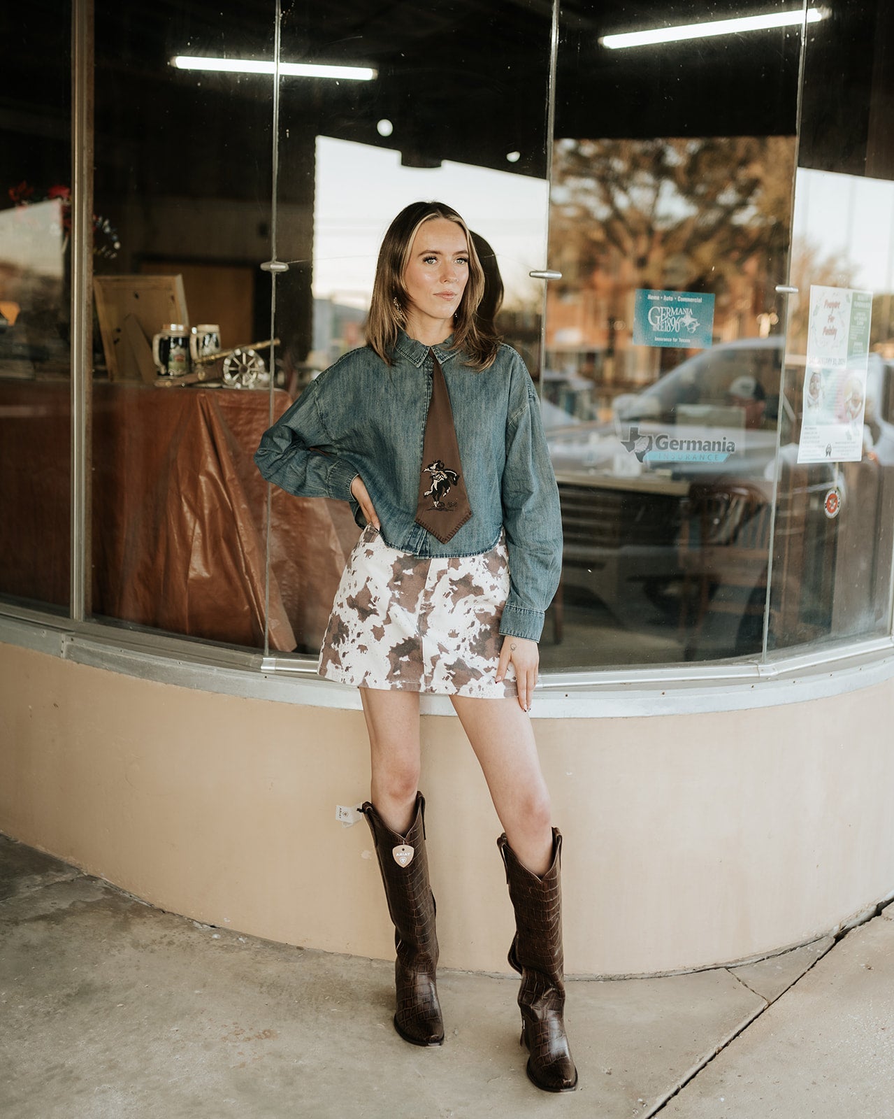 Multi Print Mini Skirt S5329 - Southern Soule Designs