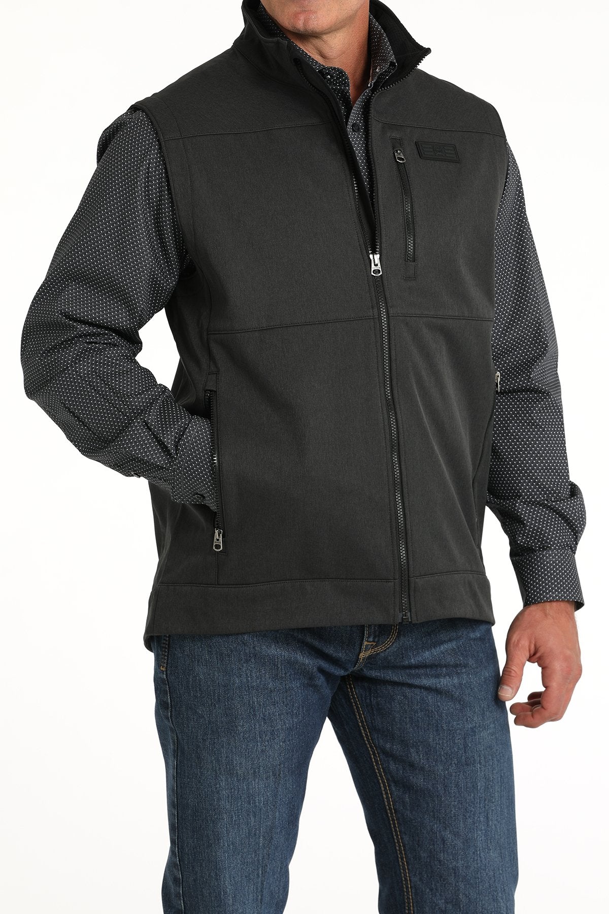 Cinch MNS Black Bonded Vest MWV1515019