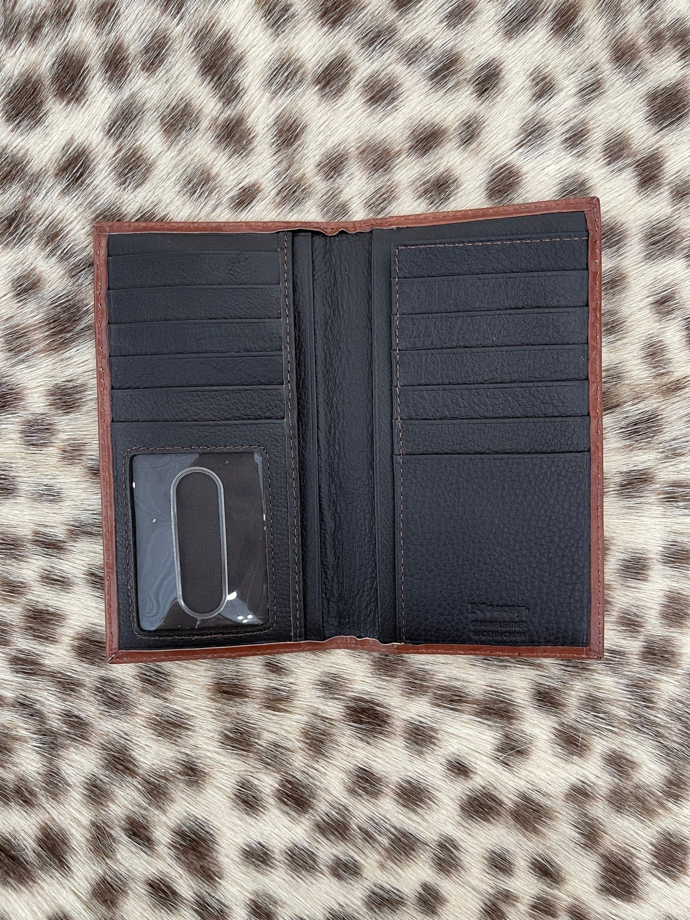 N5417933 Nocona Men's Western Wallet Rodeo Buck Lace Underlay Turquoise - Southern Soule Designs